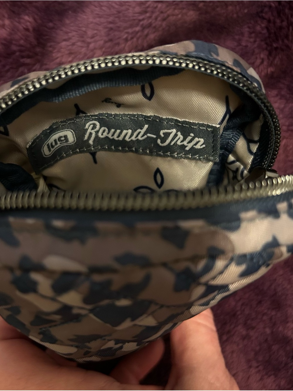 Lug Round-Trip Medium pouch leopard navy - Picture 3 of 4